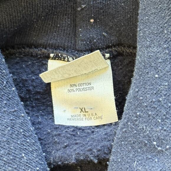 Vintage U.S. Navy Hoodie M.J. Soffe XL Made in USA Military Sweatshirt 80s 90s - Picture 6 of 8